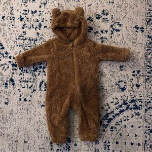 Old Navy Brown Bear Hooded One Piece